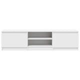 TV Cabinet White 140x40x35.5 cm Engineered Wood 800648