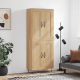 Highboard Sonoma Oak 69,5x34x180 cm Engineered Wood 3199716