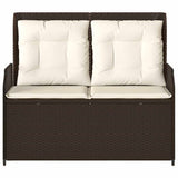 Garden Bench Brown Poly Rattan 3394459