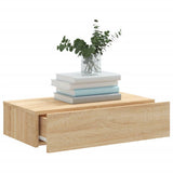 TV Cabinet with LED Lights Sonoma Oak 60x35x15.5 cm 842890