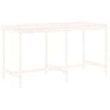 9 Piece Garden Bar Set White Solid Wood Pine 3157788