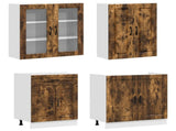 Kitchen Unit PORTO 8 pcs Smoked Oak Engineered Wood 3438178