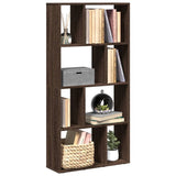 Bookcase Brown Oak 60x20x120.5 cm Engineered Wood 858153