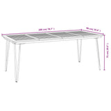 9 Piece Garden Dining Set Solid Wood Acacia and Metal 3155421