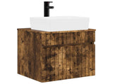 Wall-mounted Sink Vanity Smoked Oak 49 x 41 x 63 cm 890587