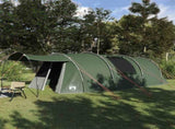 Tunnel Tent 4-Person Green and White 740 x 370 x 220 cm 42004035