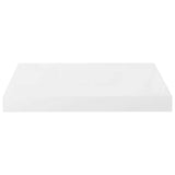 Floating Wall Shelves 4 pcs High Gloss White 40x23x3.8 cm MDF 323744