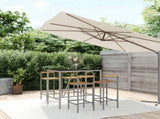 Garden Bar Set Grey 3187693