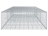 Gabion Basket with Cover 300x100x50 cm Galvanised Iron 3295180
