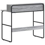 Desk with Storage Grey Sonoma 100 x 50 x 91 cm 8008029