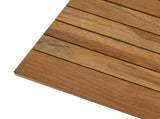Table Top 80 x 40 x 3.5 cm Rectangular Solid Teak Wood Natural 42033155