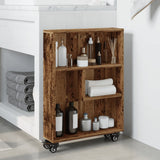 Narrow Storage Trolley Old Wood 48x13x68 cm Engineered Wood 855230