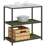 Kitchen Storage HATTEM Olive Green 90 x 50 x 92 cm Steel 874957