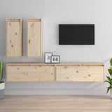 TV Cabinets 4 pcs Solid Wood Pine 3100179