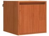 Wall Cabinet 2 pcs Wax Brown 30 x 30 x 40 cm Solid Pine Wood 869868