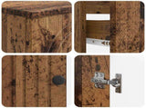 2 Piece Bathroom Cabinet Set ALKMAAR Old Wood Engineered Wood 3417997