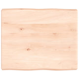 Table Top 60x50x cm Untreated Solid Wood Live Edge 363868