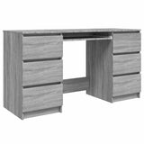 Writing Desk Grey Sonoma 140x50x77 cm Engineered Wood 815439