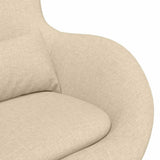 Egg Chair Cream 63 x 73 x 90 cm Fabric 42002742