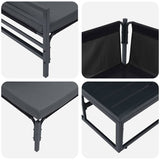 Garden Sofa Set Anthracite Steel 3378991