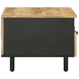 Coffee Table Brown and Black 80 x 54 x 40 cm Solid Mango Wood 4018857