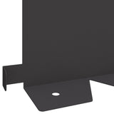 Lawn Edging 30 pcs 102 x 15 x 4 cm Steel Black 8008765