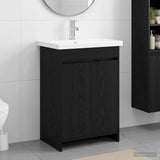 Bathroom Furniture Set Black Oak 61 x 40 x 84.5 cm 3404275