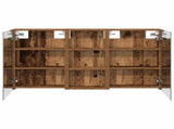 Bathroom Cabinet Set 3 pcs 110 x 10.5 x 60.5 cm Engineered wood 3403718