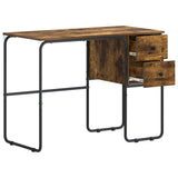 Desk with Storage Smoked Oak 100 x 50 x 75 cm 8008004