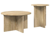 Side Table Set with Storage 2 pcs Sonoma Oak Engineered Wood 8001030