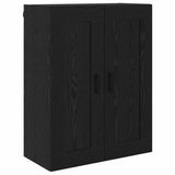 Highboard with Drawer 2 pcs Black Oak Engineered Wood 3416200
