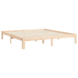 Bed Frame without Mattress Super King Size Solid Wood Pine 3193741