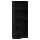 Bookshelf Black Oak 60 x 24 x 143 cm Engineered Wood 862467