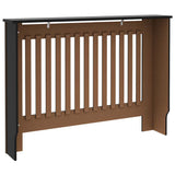 Radiator Cover Black 112x19x81.5 cm Engineered Wood 288174