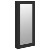 Mirror Jewellery Cabinet Wall Mounted Black 30x8.5x67 cm 353209