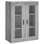 Highboard Grey Sonoma 69.5x34x180 cm Engineered Wood 3198231