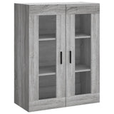 Highboard Grey Sonoma 69,5x34x180 cm Engineered Wood 3198679