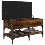 Shoe Bench Smoked Oak 82x42x45 cm Engineered Wood 835194
