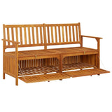 Storage Bench 148 cm Solid Wood Acacia 316743