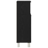Bathroom Cabinet Black Oak 30 x 30 x 95 cm Engineered Wood 862512