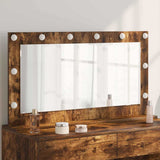 Vanity Mirror Rectangular Smoked Oak 100 x 55 x 18 cm 868305