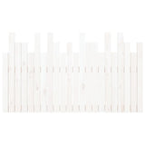 Wall Headboard White 140x3x80 cm Solid Wood Pine 824819