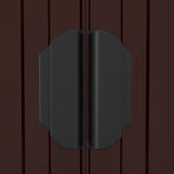 Garden Shed Dark Brown 192x191x223 cm Galvanised Steel 3147460