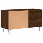 ZNTS Record Cabinet Brown Oak 85x38x48 cm Engineered Wood 831707