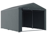 2.2 x 1.6 m Outdoor Storage Tent, with Accessories - Dark Grey T3398P325197