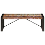 Coffee Table Multicolour Solid Reclaimed Wood 120 cm long Durable 247425