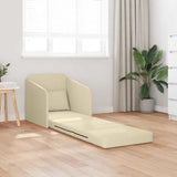 Sofa Bed Cream 65 x 80 x 83 cm Fabric 4106643