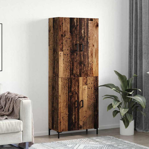 Highboard Old wood 69.5 x 34 x 180 cm Engineered wood 3394539