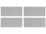 Stair Tread Rectangular 4 pcs Silver 50 x 30 cm Aluminium 4104294