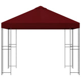 Gazebo 3 x 3 m Burgundy Polyester and Steel 190 gsm 900335